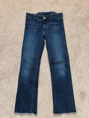 Dark Blue Women's Straight-Leg Jeans